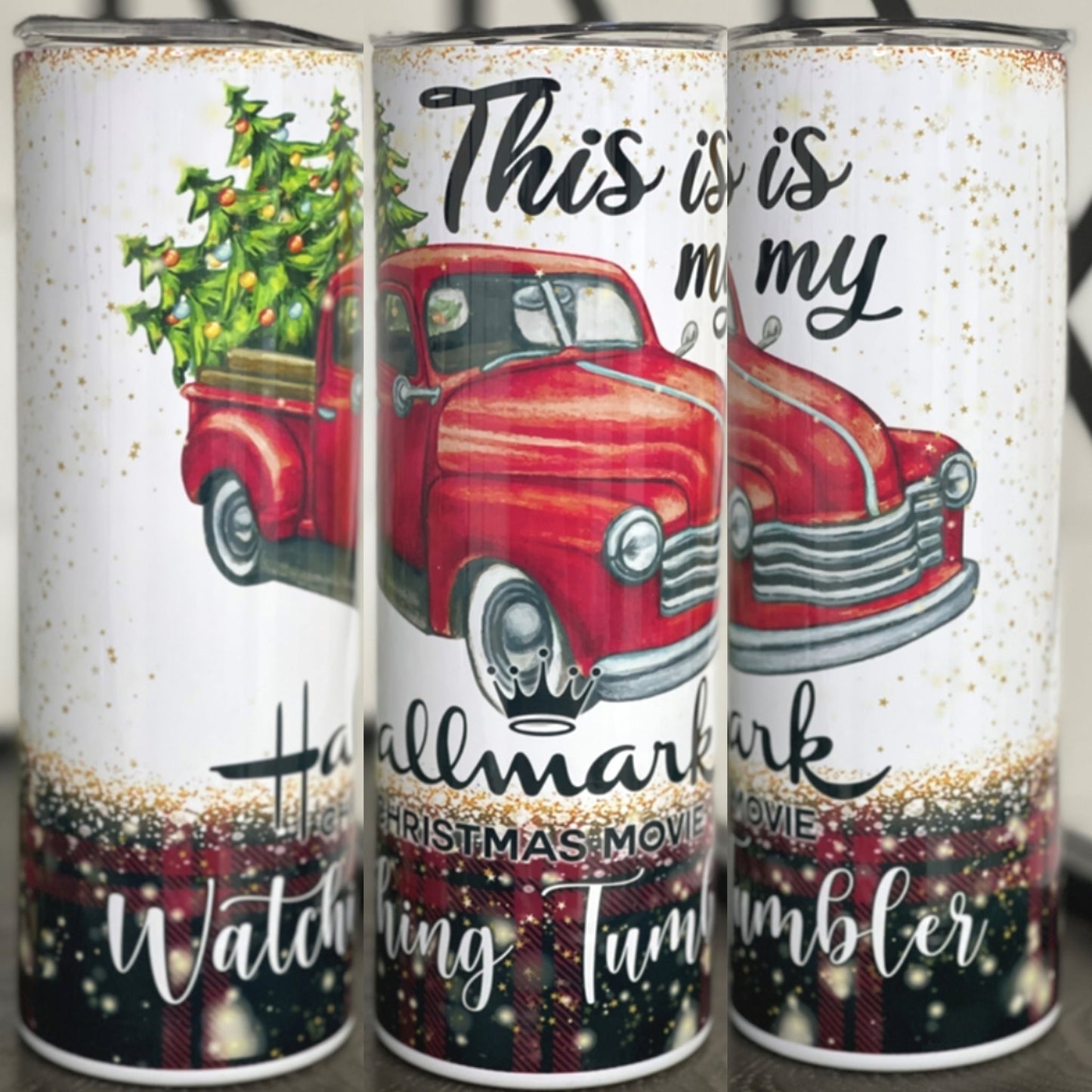Hallmark Christmas Movie Watching 20oz Skinny Tumbler