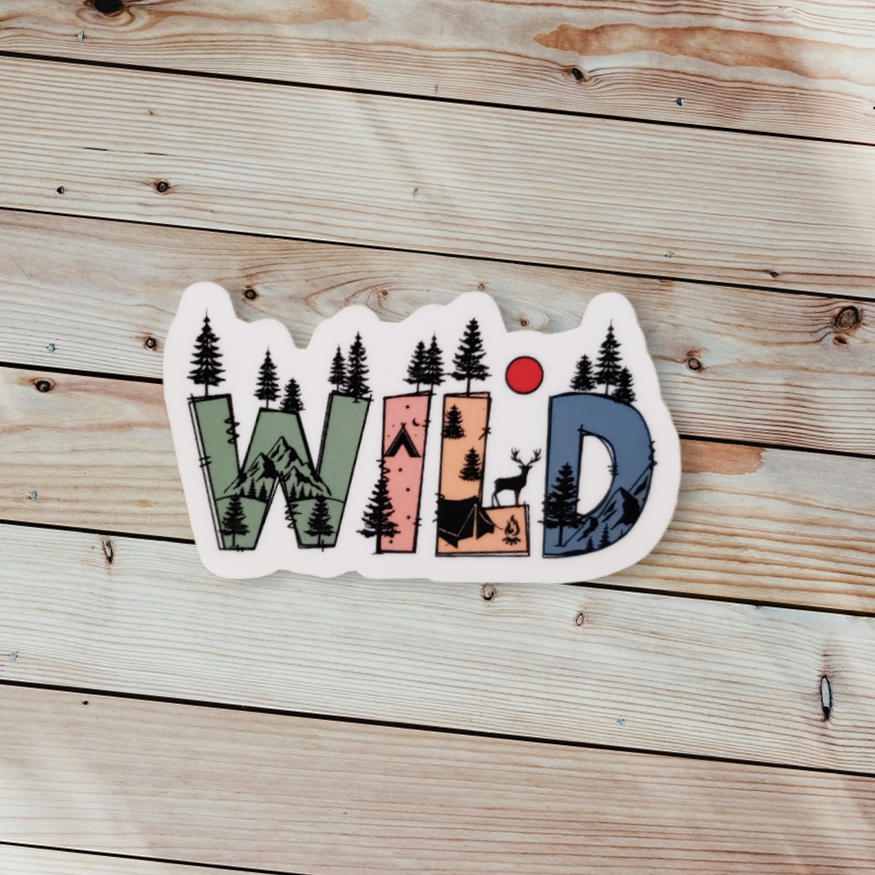Wild - Adventure Camping Outdoor Sticker