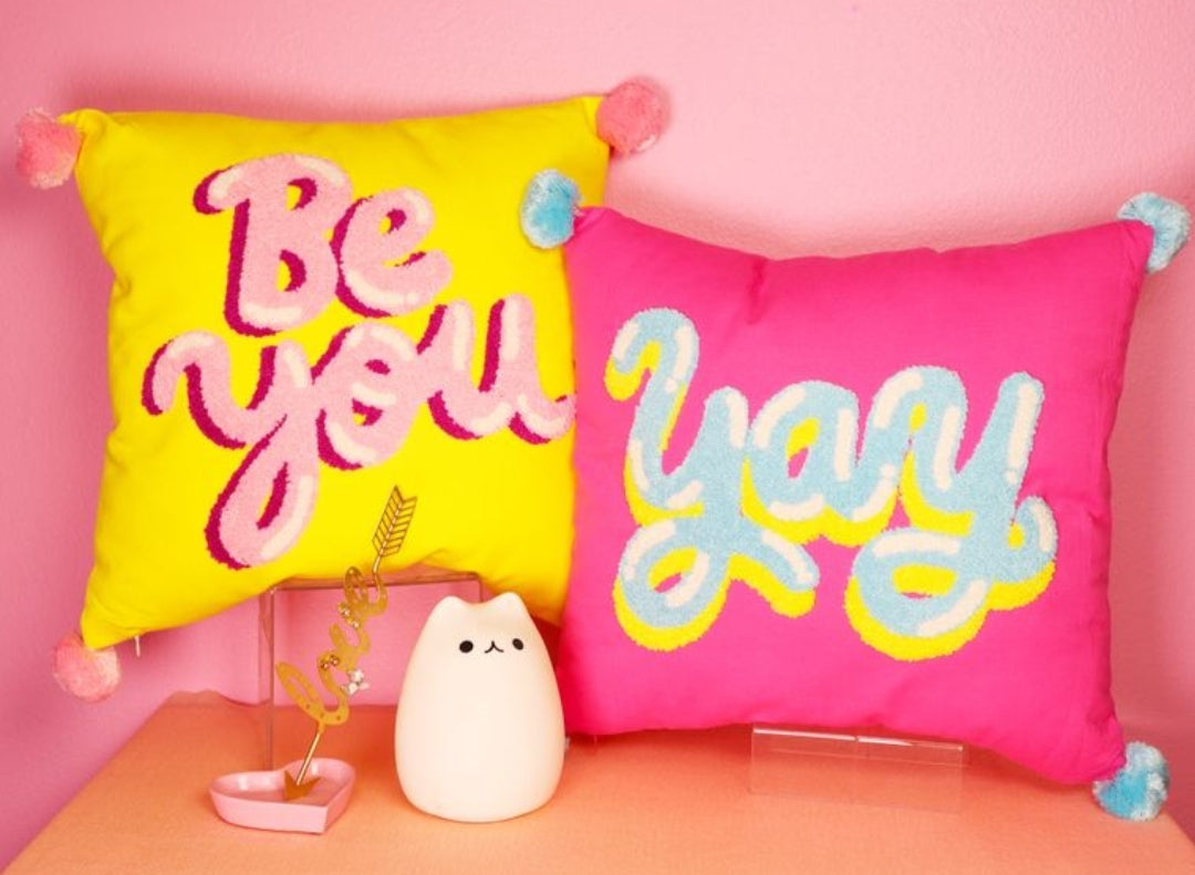 YAY Square Hook Pillow