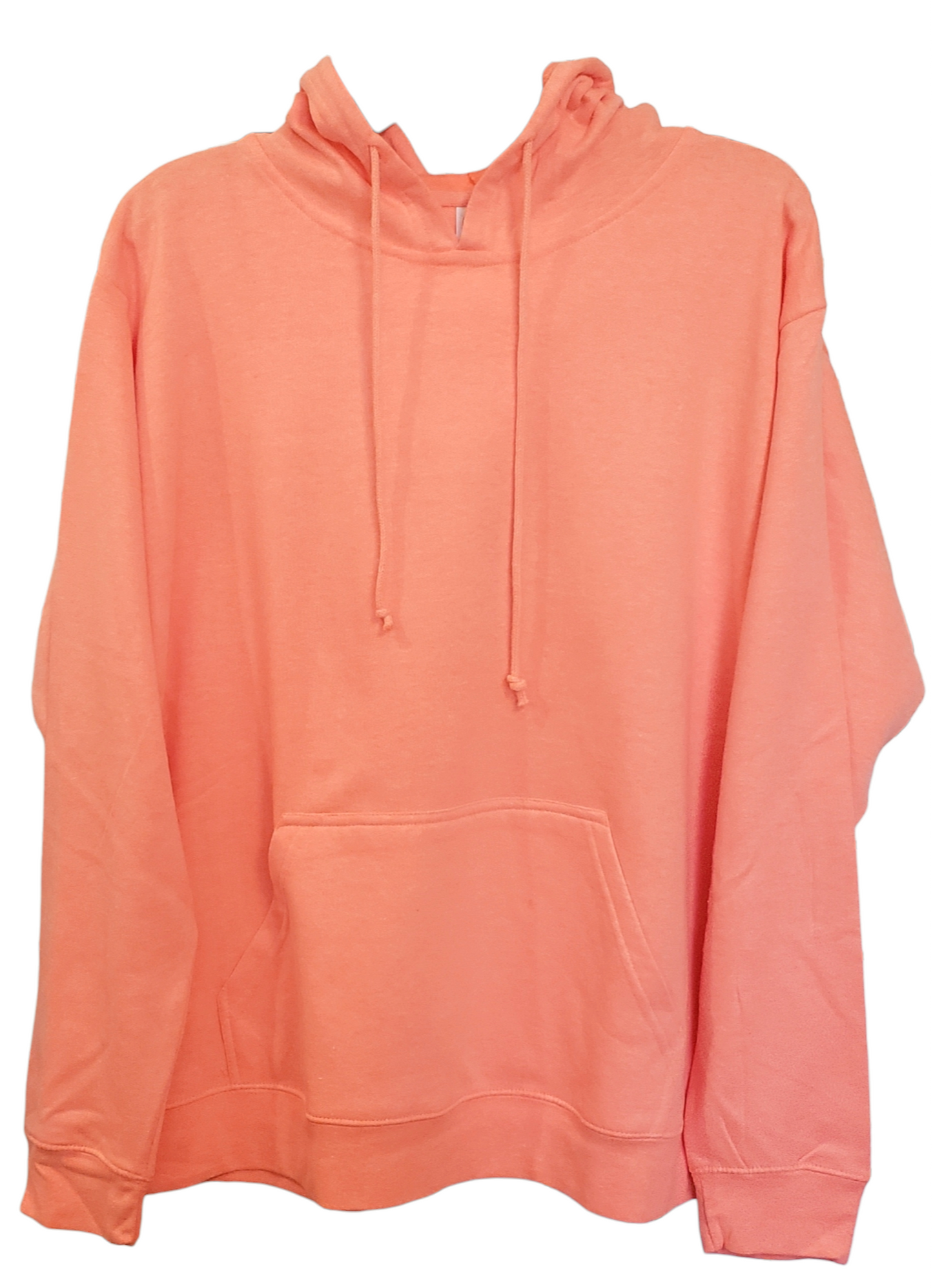 BEACH PLEASE (on back) Coral Heather Lightweight Hoodie