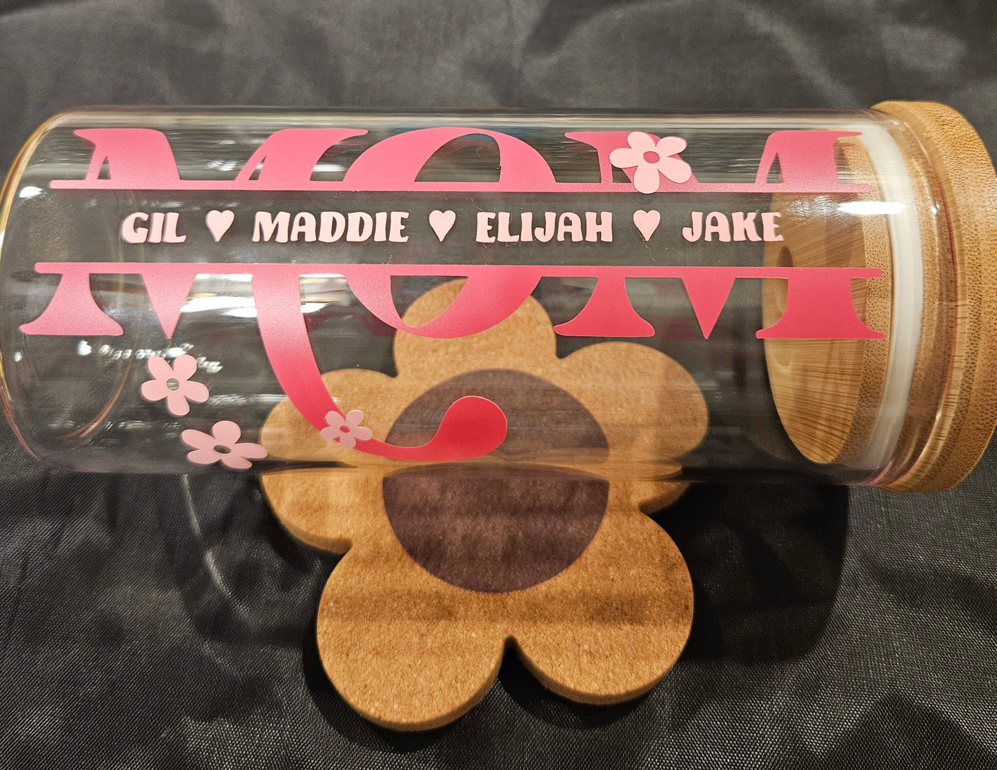 MOM Personalized Glass Cup - 20oz