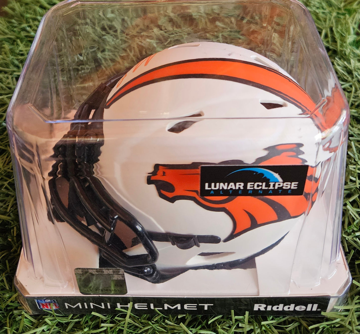 BO NIX SIGNED DENVER BRONCOS LUNAR ECLIPSE SPEED MINI HELMET BECKETT QR