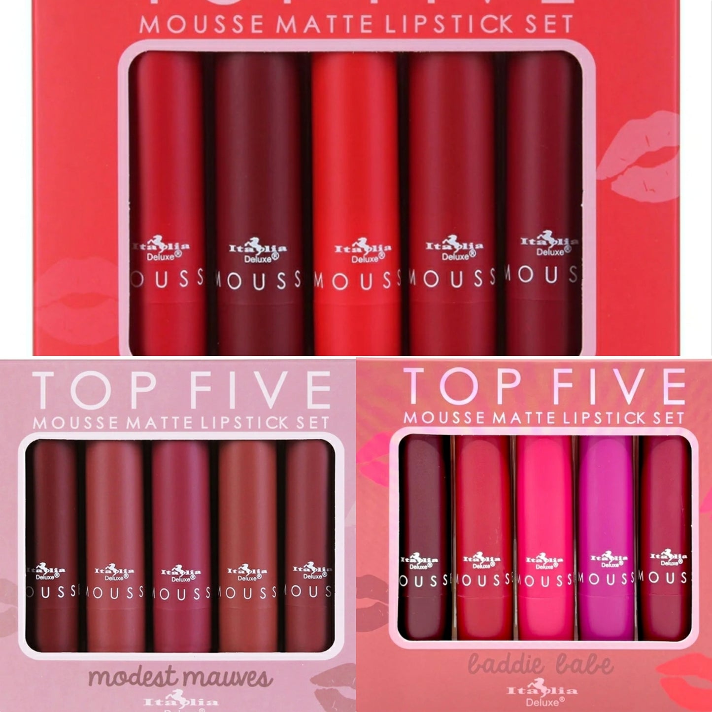 Mousse Matte 5pc Lipstick Set