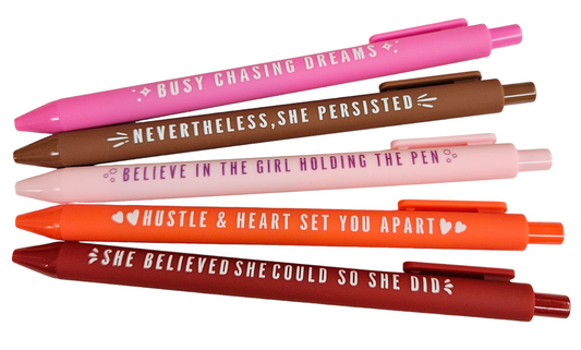 Motivational Pens - 5pc Set
