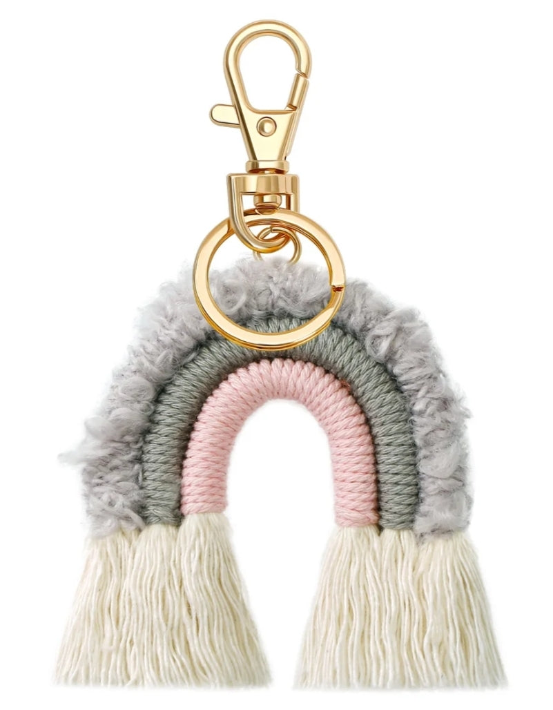 Rainbow Rope Keychains