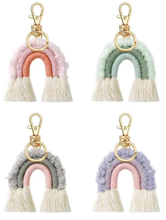 Rainbow Rope Keychains