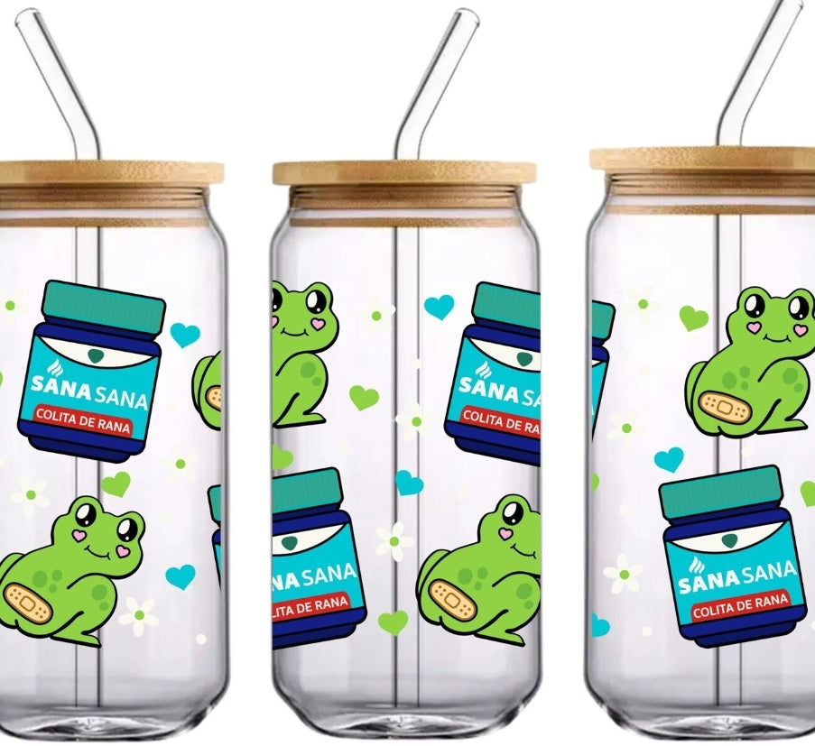 SANA SANA  16oz Glass Cup