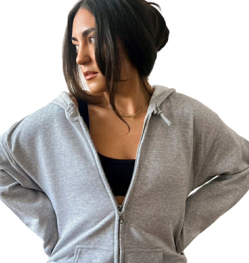 Jeep Gray Zipper Hoodie