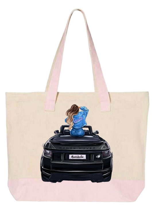 Modern Barbie Zippered Tote