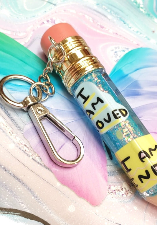Kids Affirmation Pencil Keychain