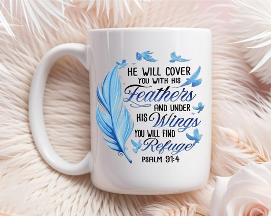 Feathers 15oz Ceramic Mug
