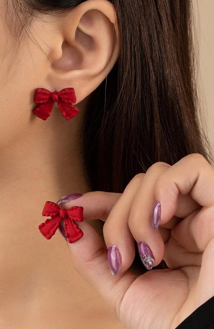 Cute Bow Shaped Earrings