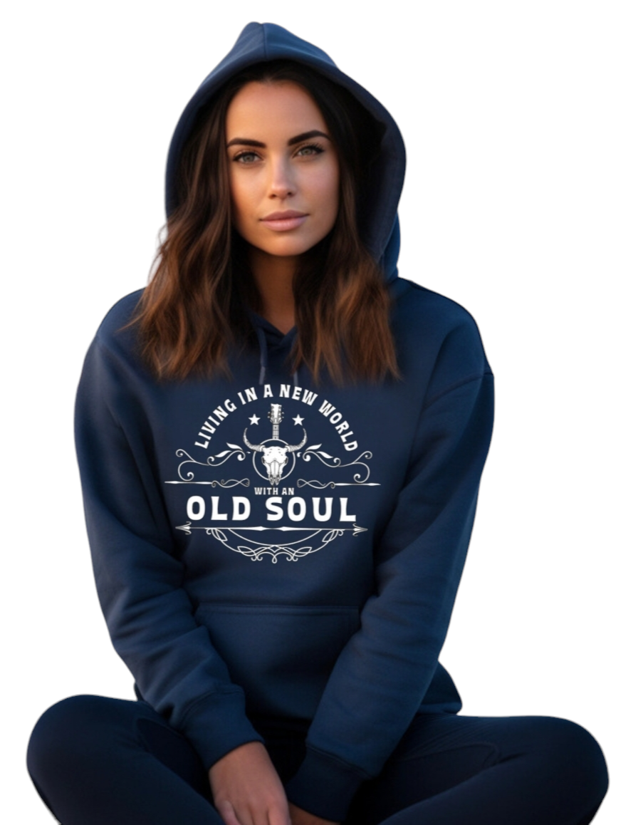 New World Old Soul Navy Unisex Hoodie