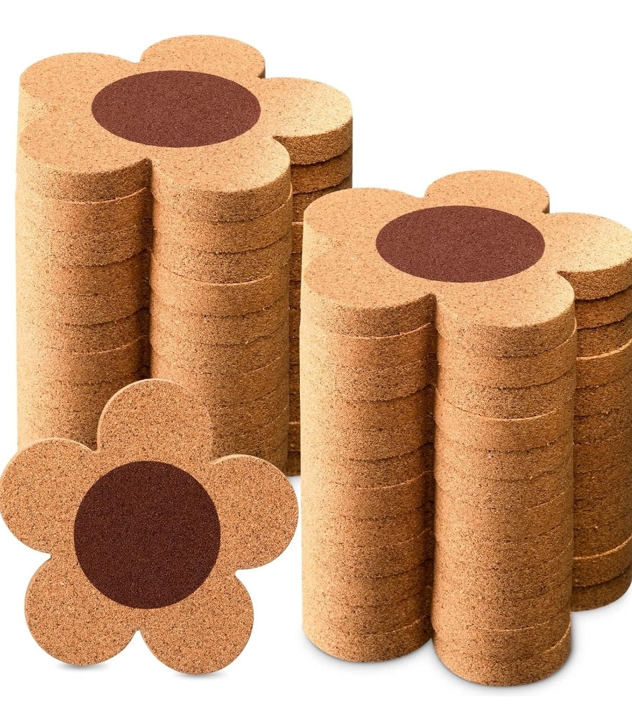 Daisy Flower Cork Coaster