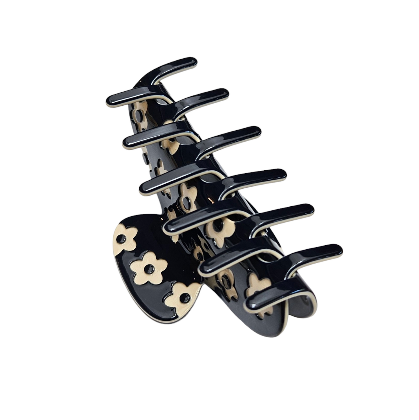 Midnight Blue Daisy Hair Claw Clip