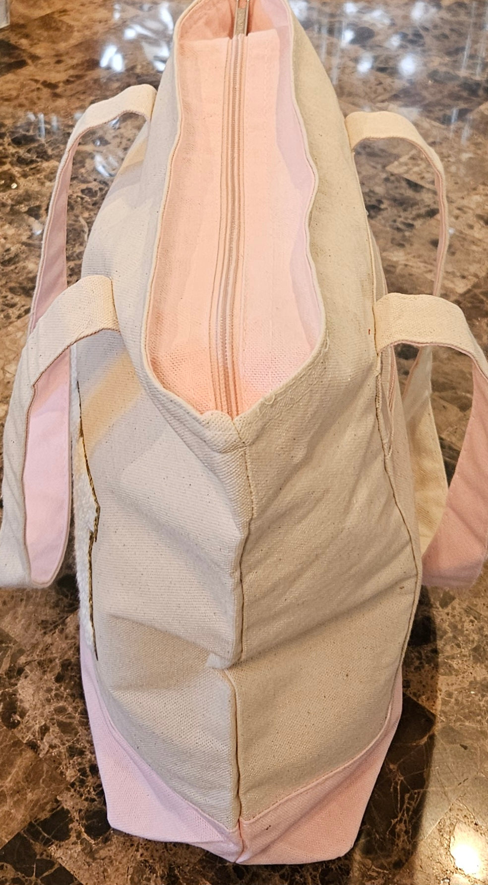 Chenille MAMA Zippered Tote