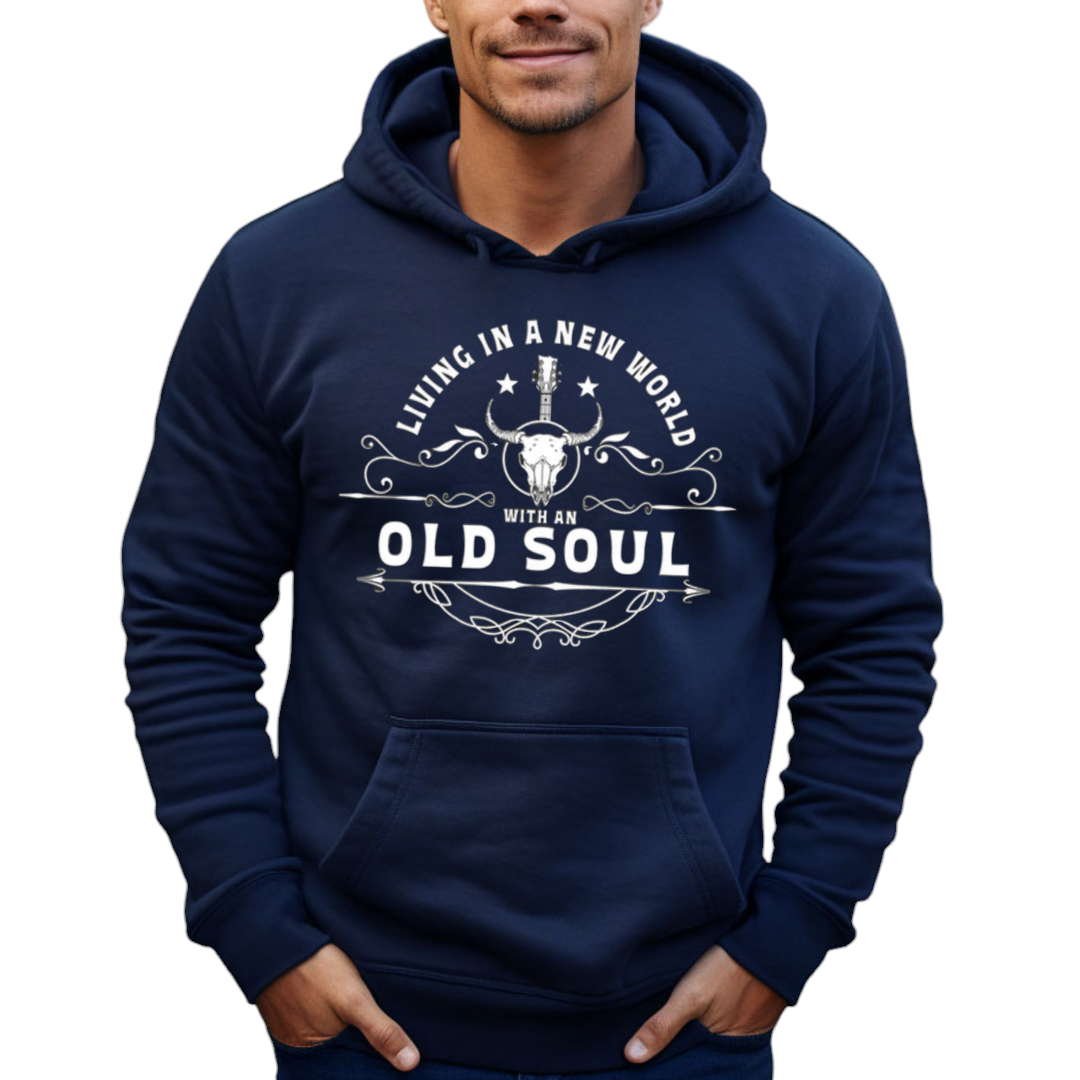 New World Old Soul Navy Unisex Hoodie