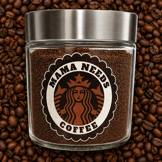 16oz MAMA NEEDS COFFEE Jar/Canister
