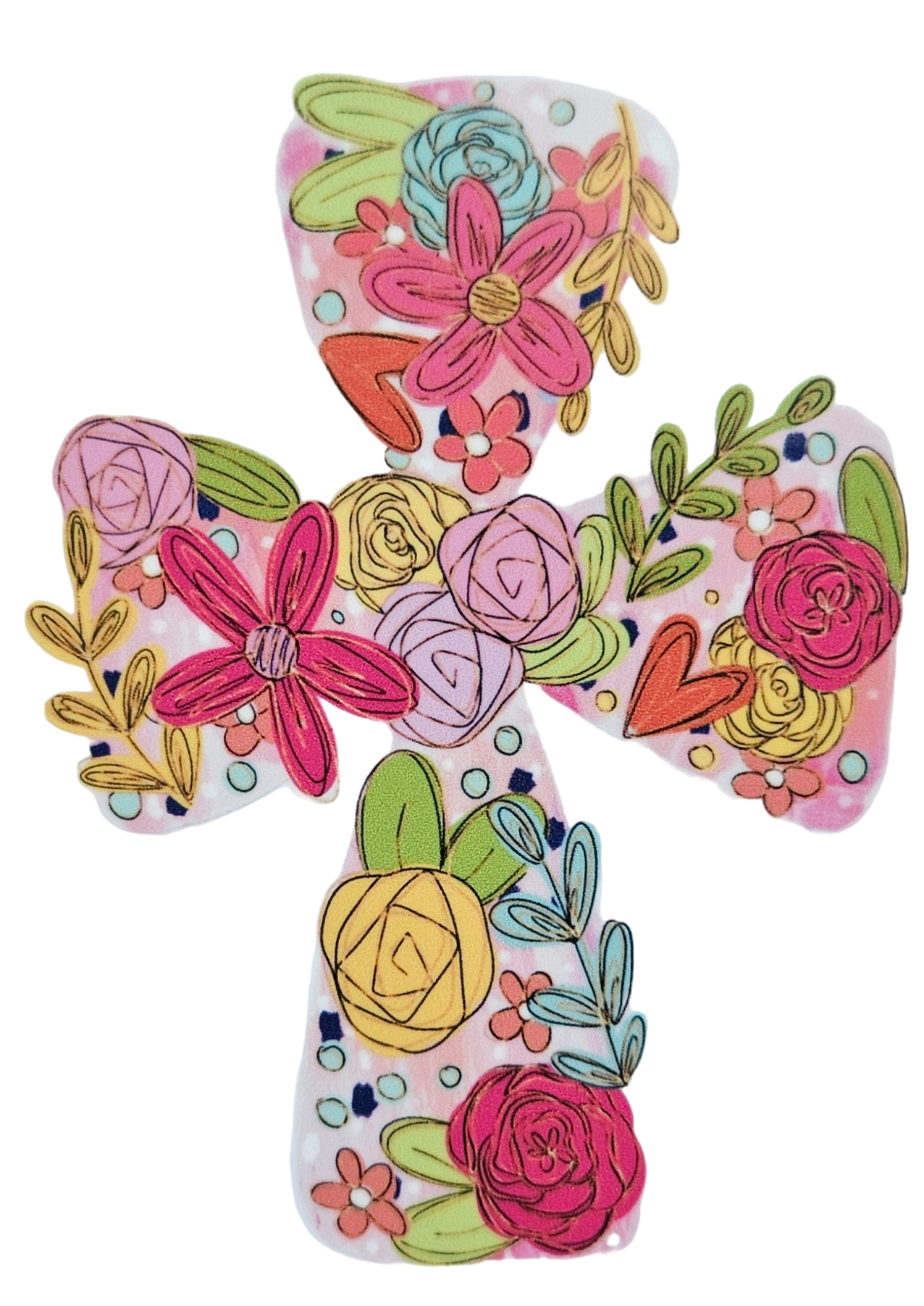 Floral Cross 15oz Ceramic Mug