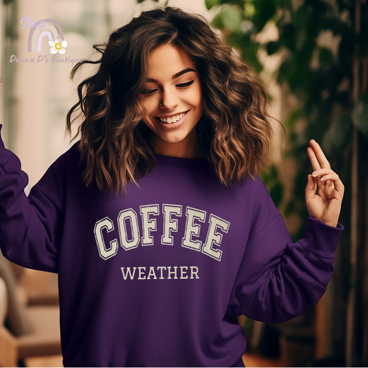 COFFEE WEATHER  Crewneck Sweatshirt