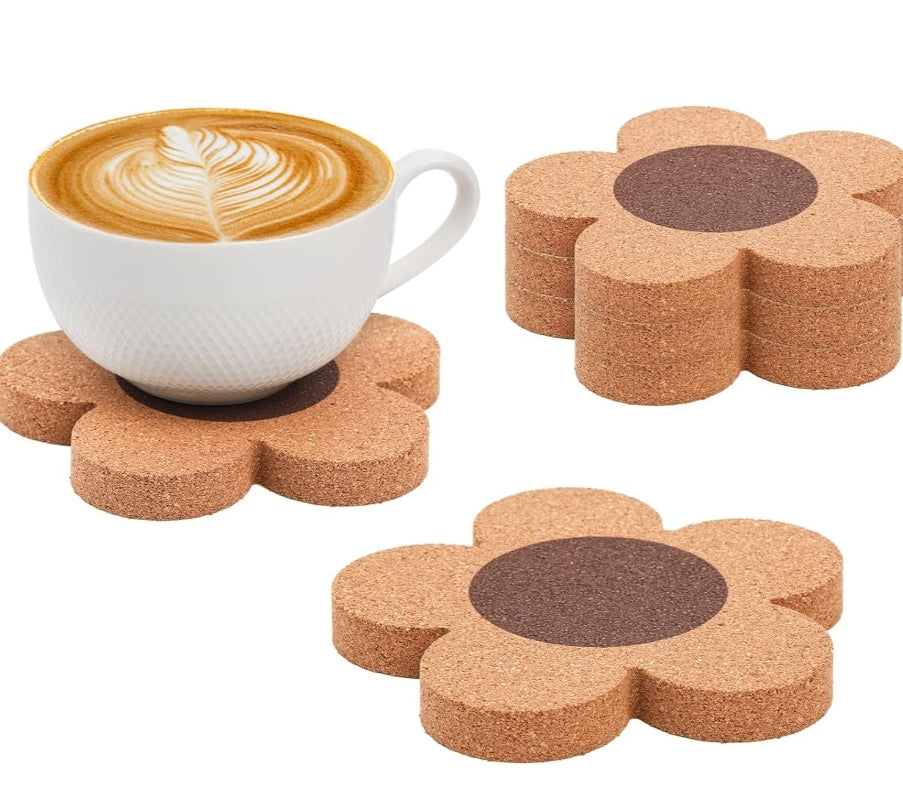 Daisy Flower Cork Coaster