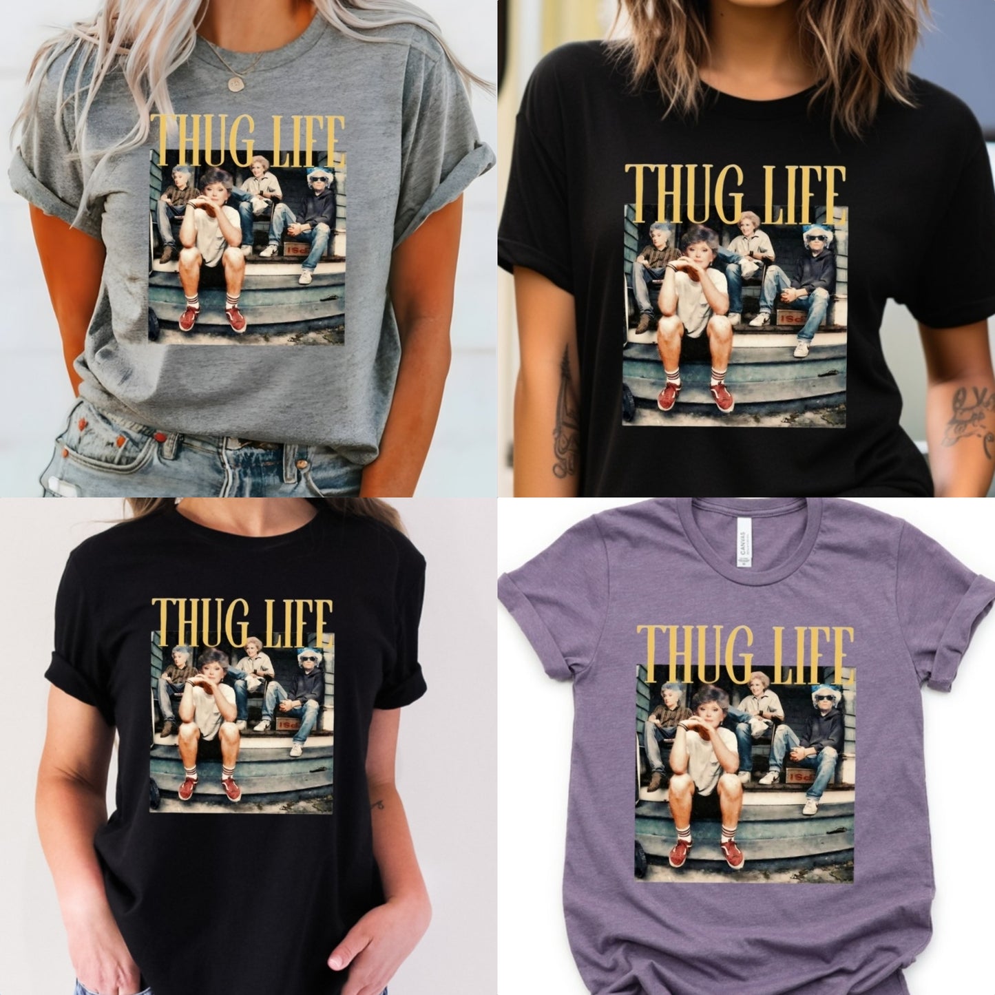 Golden THUG LIFE Unisex Tshirt
