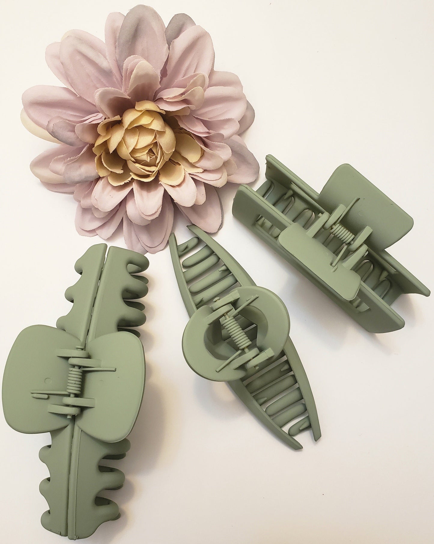 Matte Hair Claw Clips -  3pc Sets