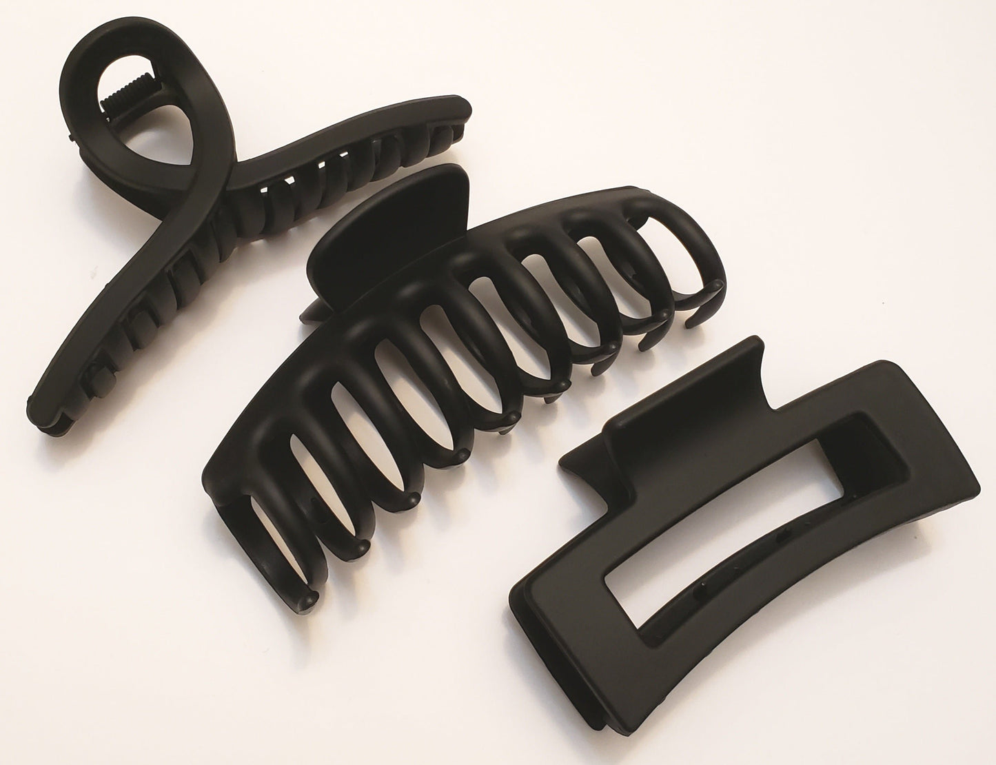 Matte Hair Claw Clips -  3pc Sets