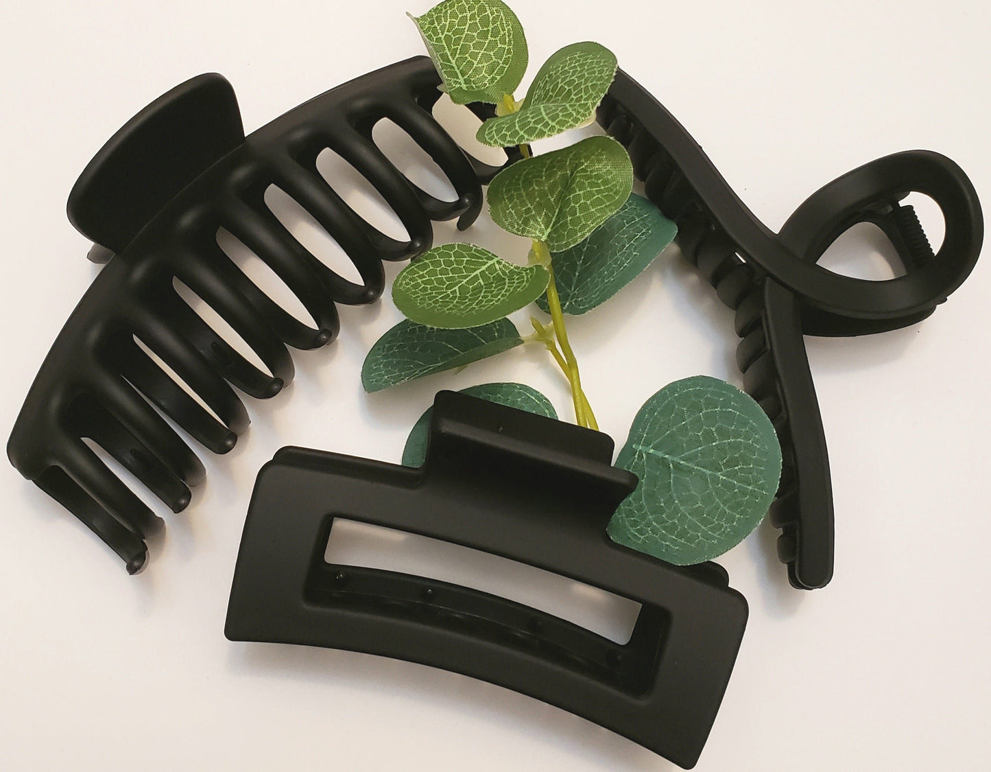 Matte Hair Claw Clips -  3pc Sets