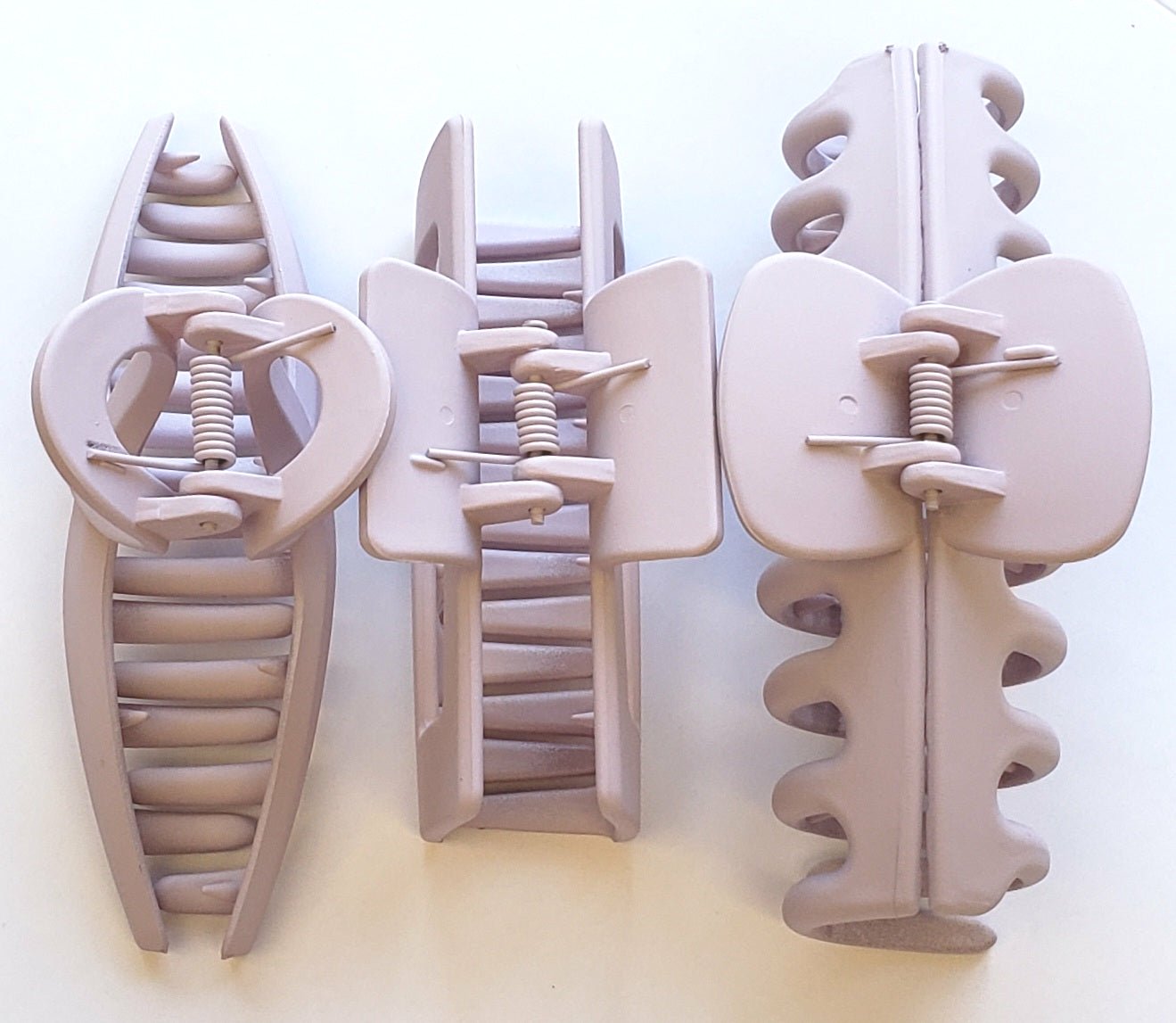 Matte Hair Claw Clips -  3pc Sets
