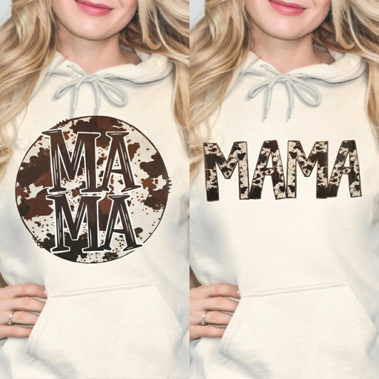 MAMA Cowhide Sand Hoodie