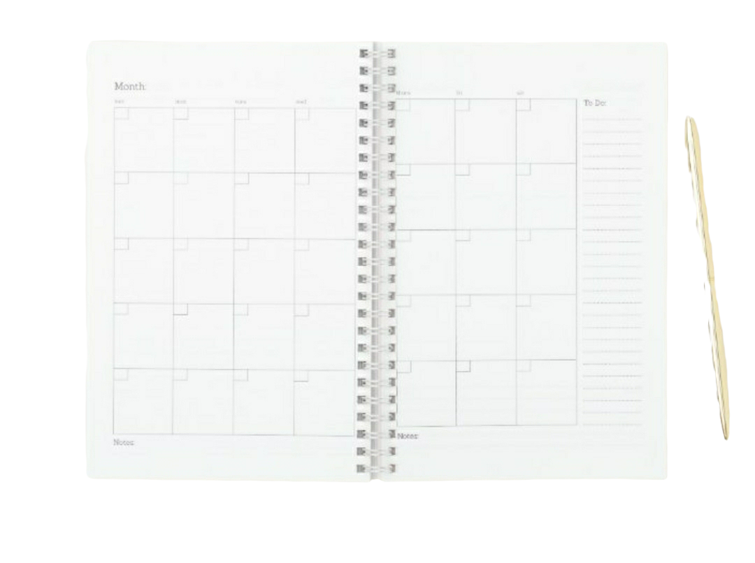 Manifest That Shit...  Hard Cover, White Spiral Planner