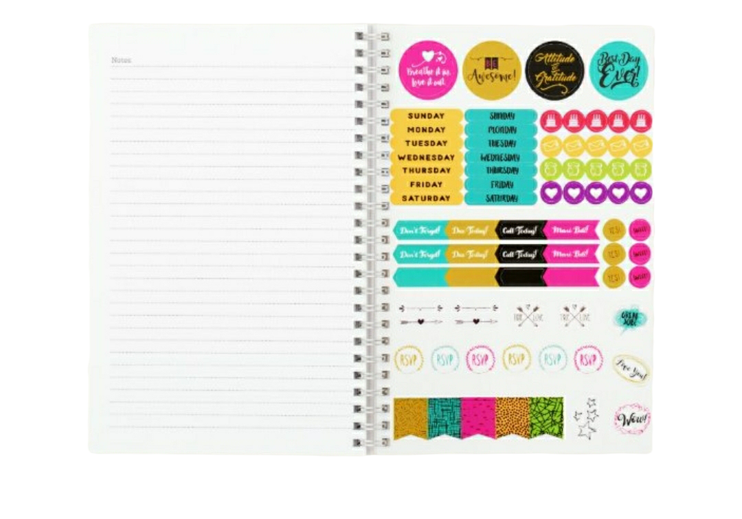 Manifest That Shit...  Hard Cover, White Spiral Planner