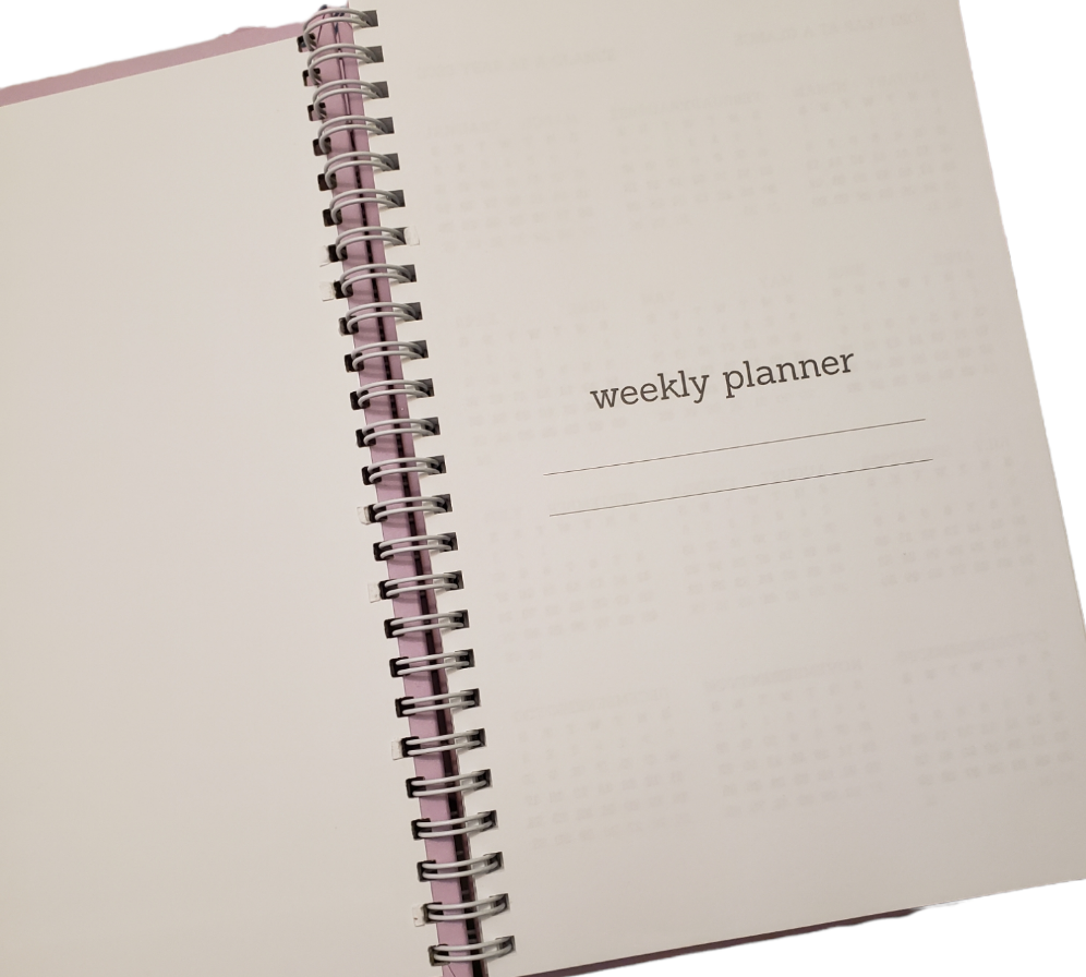 Manifest That Shit...  Hard Cover, White Spiral Planner