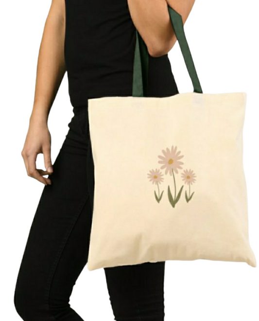 Pink Flowers Tote