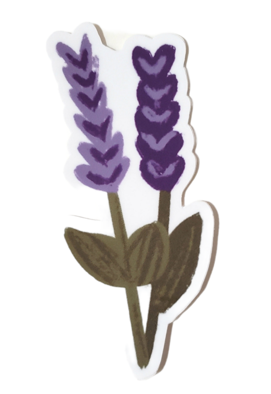 Lavender Floral Sticker