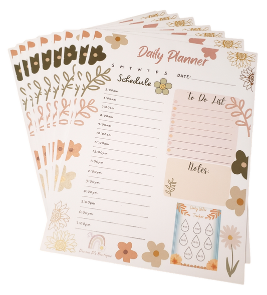 Jumbo Daily Planner Notepads 🌸
