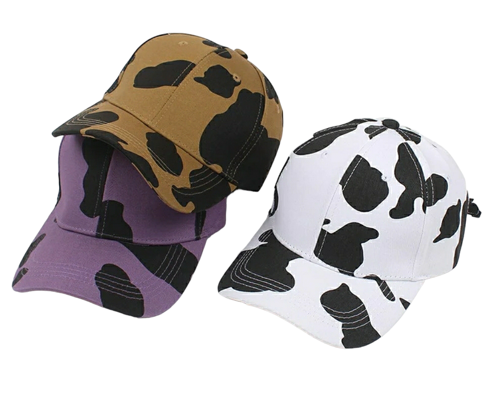 Cow Print Baseball Caps Hats
