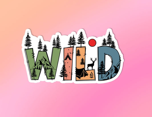 Wild - Adventure Camping Outdoor Sticker