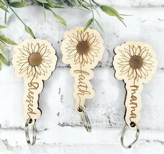 Sunflower Keychain