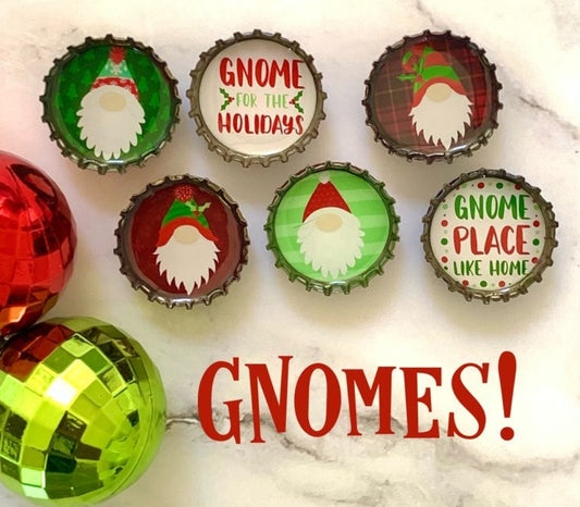 Gnomes Christmas Magnets- 6 pack