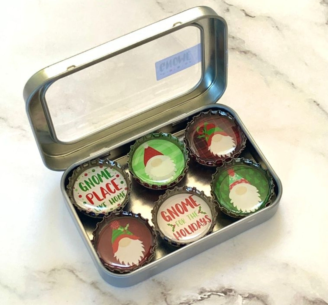 Gnomes Christmas Magnets- 6 pack