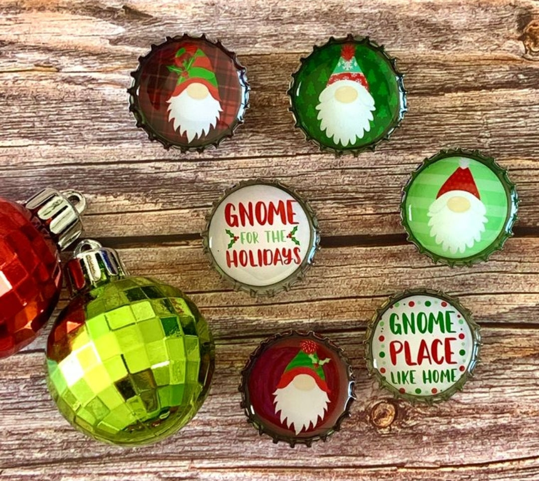 Gnomes Christmas Magnets- 6 pack