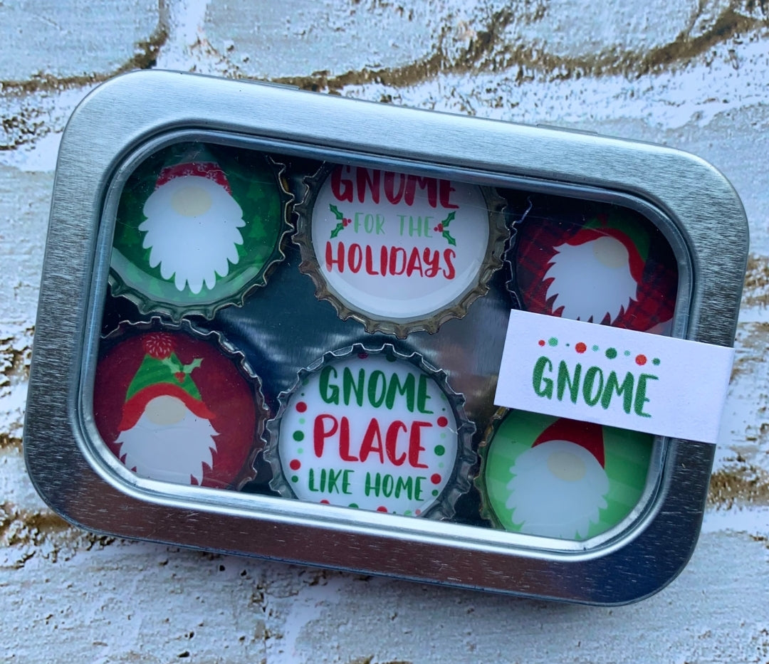 Gnomes Christmas Magnets- 6 pack