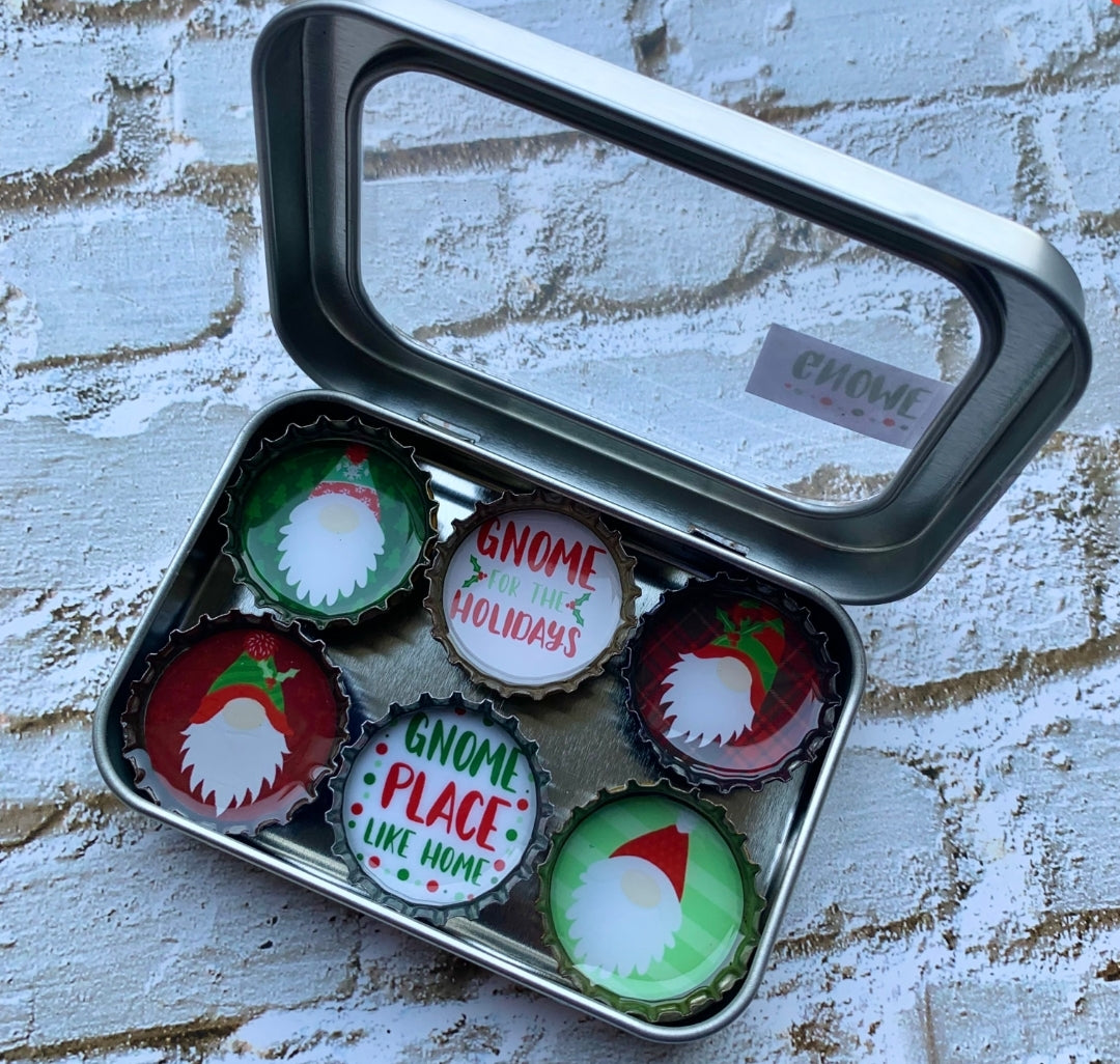 Gnomes Christmas Magnets- 6 pack