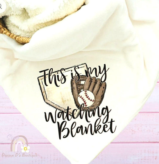 This Is My Baseball Watching Blanket Fleece Blanket