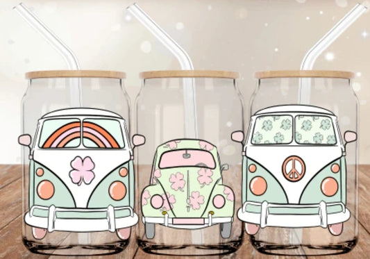 Slug Bug 16oz Glass Cup